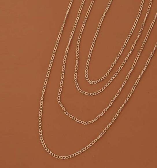 Multi Layered Leg Chain In Gold - Picture 4 of 5
